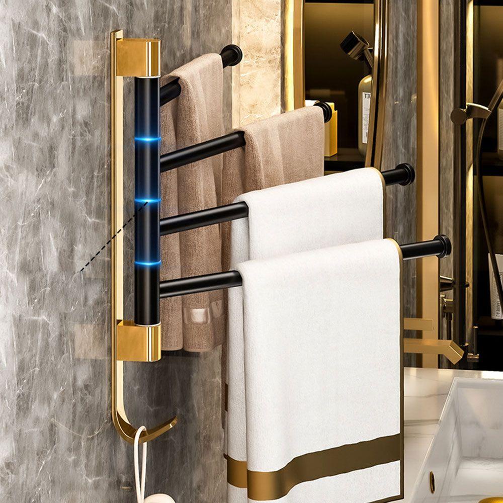 Giá Đỡ Khăn Tắm Kèm Móc Treo Tiện Dụng