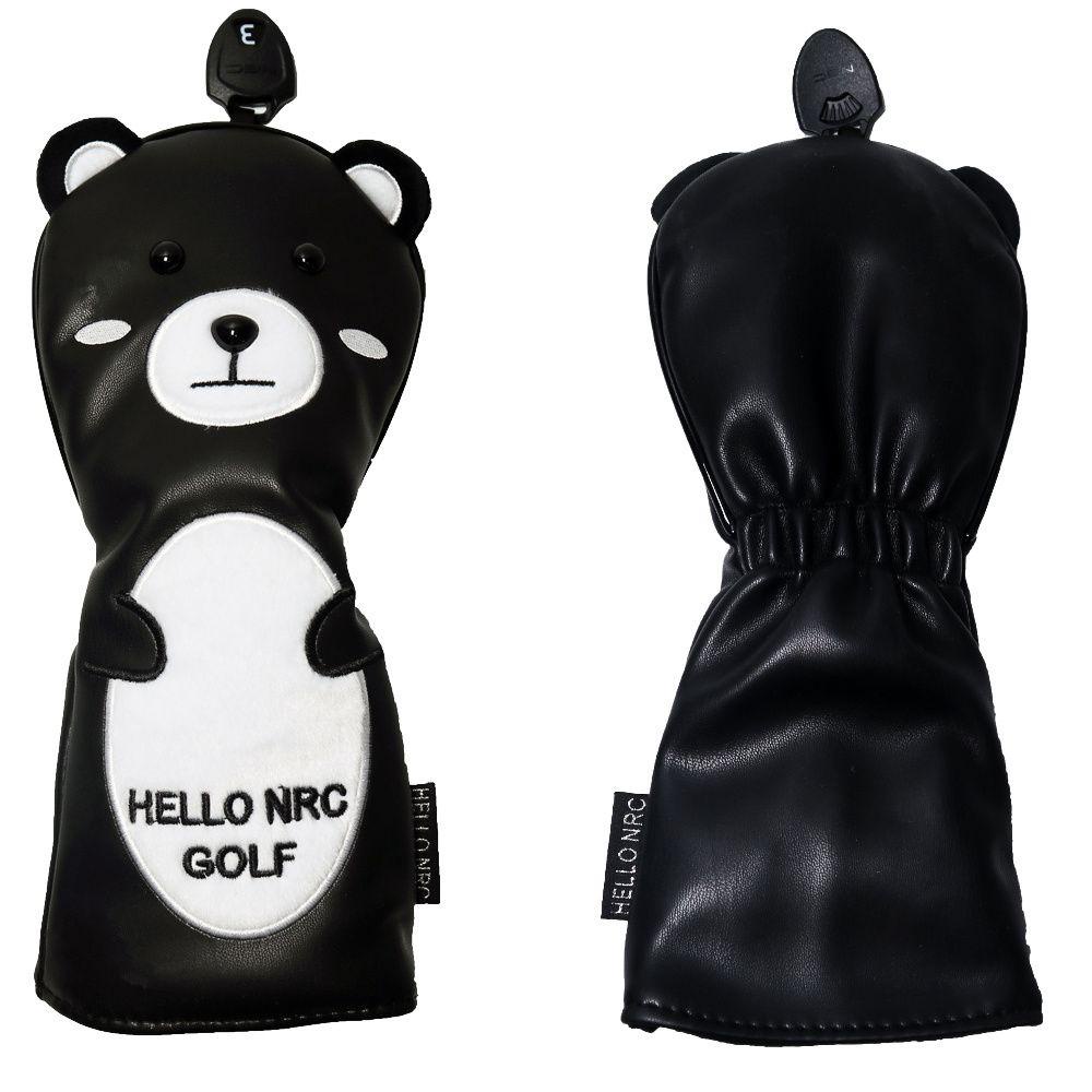 Vỏ Bọc Đầu Gậy Đánh Golf Chống Nước Hình Gấu Đen