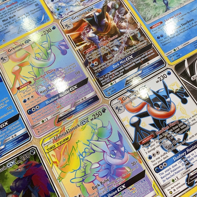Combo 27 thẻ bài Pokémon GRENINJA TCG tất cả các phiên bản đã phát hành
