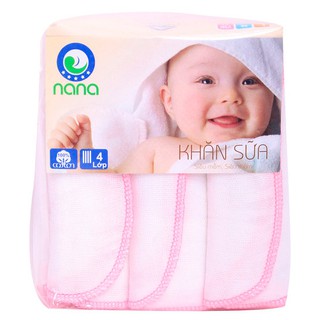 Khăn sữa Nana 4L (30*35)