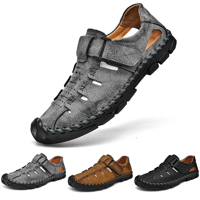 Giày Sandal Mềm Mại Thoáng Khí Thoải Mái Thời Trang Mùa Hè Cho Nam Có Size Lớn 38-48
