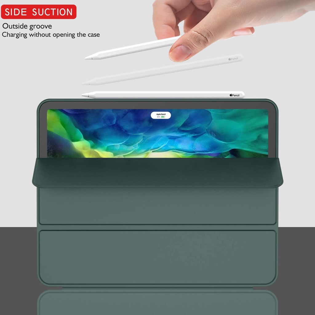 Ốp Máy Tính Bảng Có Khay Đựng Bút Cho ipad pro 12.9 2021 pro 11 2020 ipad 9th 10.2 mini 6 8.3 gen 8 7 6 5 air 2 1 9.7 pro 10.5