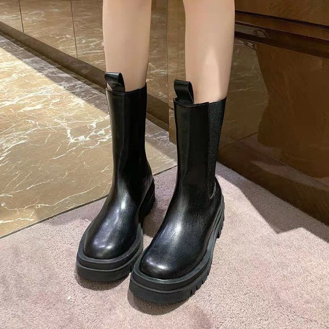 F6Order boots cao cổ đế nâng 6cm với chun dãn tiện lợi dành cho các bạn nữ 2019, hàng quảng châu loại đẹp