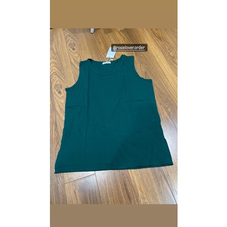 Áo ba lỗ sát nách trơn nữ oversize form rộng giấu quần xẻ tà - Order taobao quảng châu