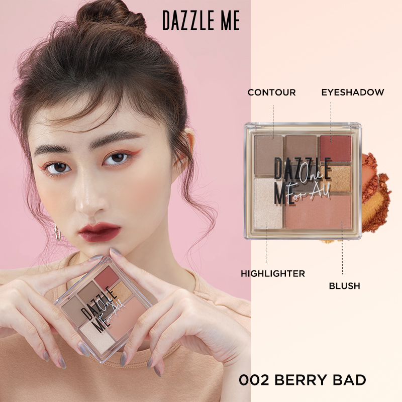 Bảng Phấn Trang Điểm Đa Năng Dazzle Me Gồm Phấn Mắt/ Phấn Má Hồng / Phấn Tạo Khối / Phấn Bắt Sáng Tất Cả Trong Một 8.5g