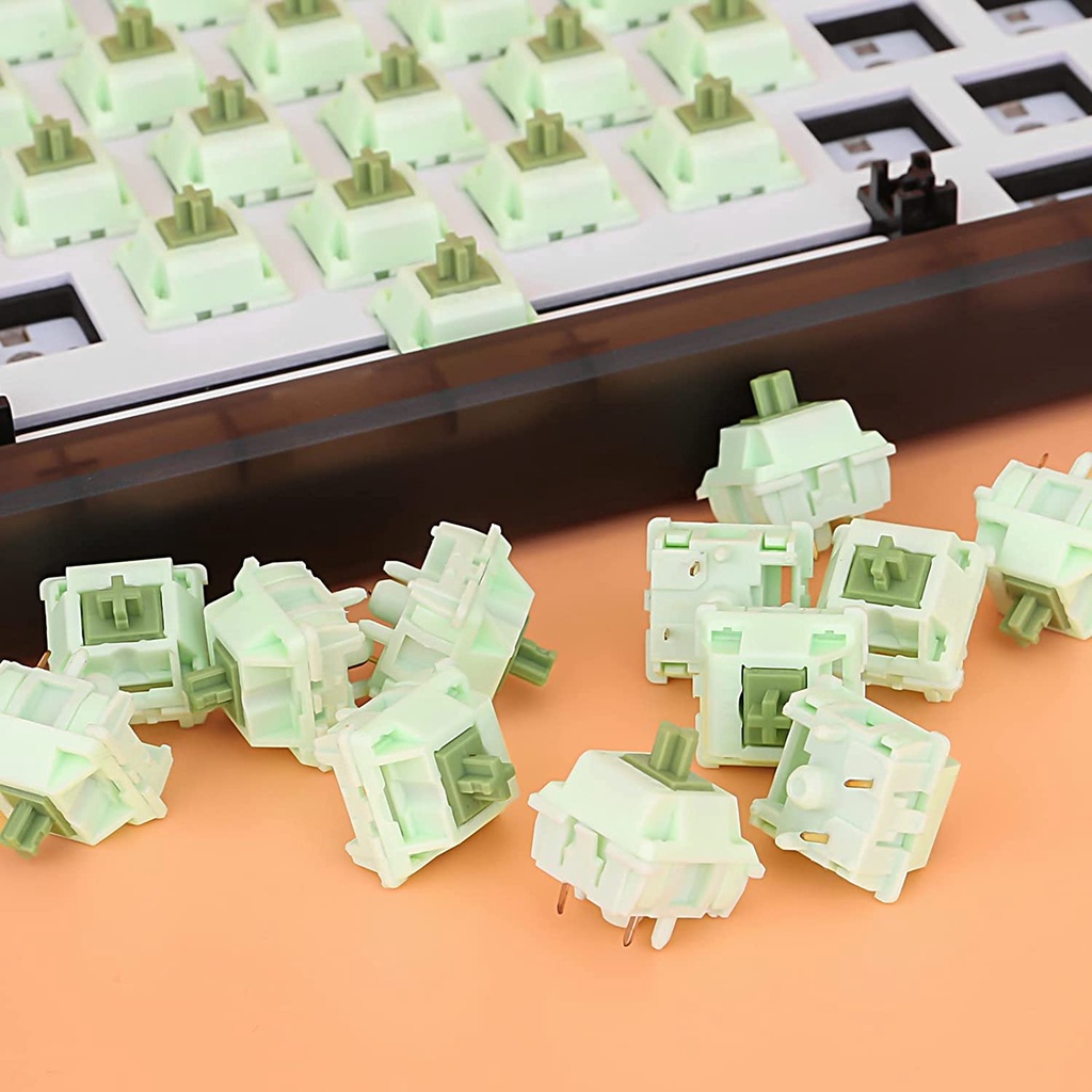 Feker 10 PCS 5 Pin to feker Matcha switch Công tắc Bàn phím cơ học Công tắc Thay thế Xúc giác Vỏ ngoài bằng Polycarbonate trên cùng
