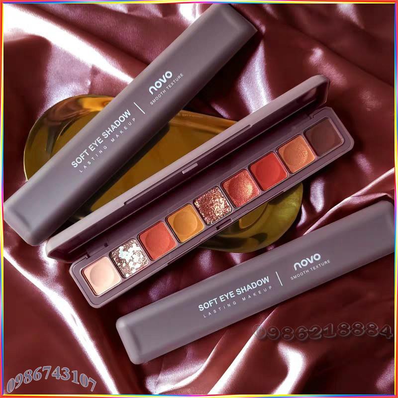 Bảng mắt Novo Smooth Texture Soft Eye Shadow hộp dài 9 ô màu AST3 | BigBuy360 - bigbuy360.vn