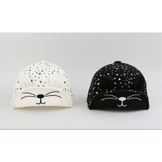 Mũ tai mèo đen, trắng cho bé bsnjznxnxjxnxnkxmxmx