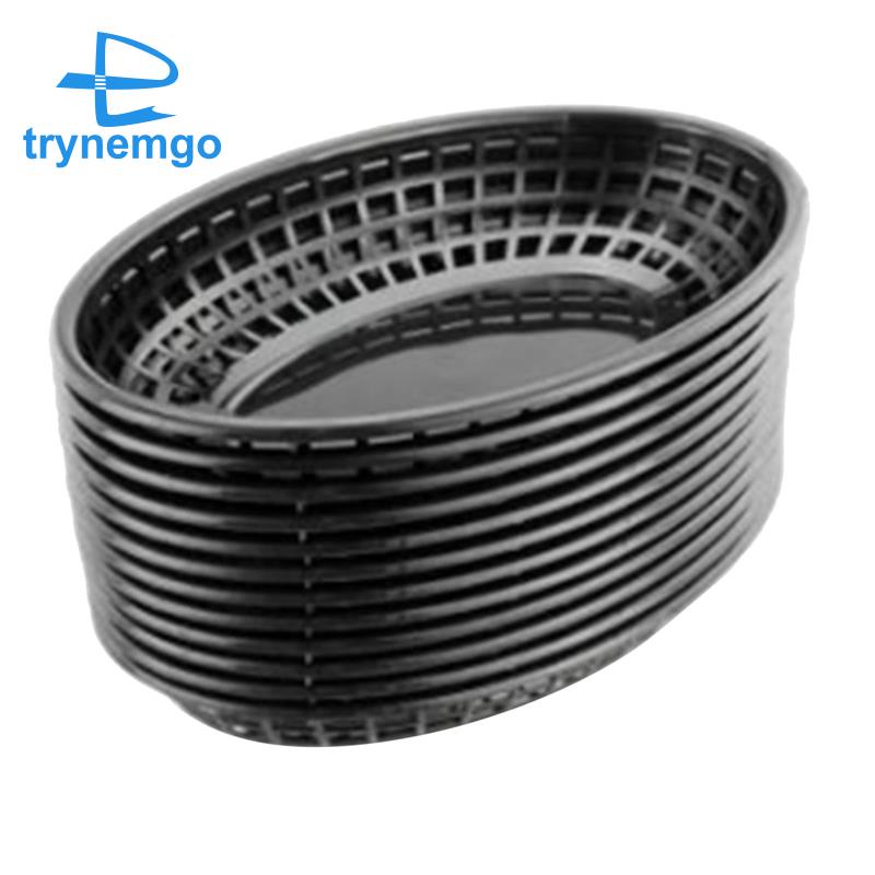 Set 12 Khay Đựng Thức Ăn Nhanh Hình Oval