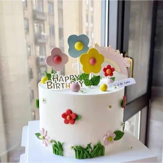 Set 4 Hoa Xốp Trang Trí Bánh