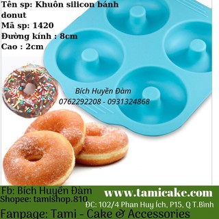 Khuôn silicon bánh donut 1420