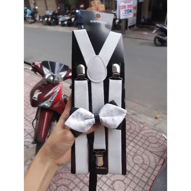 Combo dây đai chữ Y kèm Nơ Nhọn, Dây đai kèm nơ