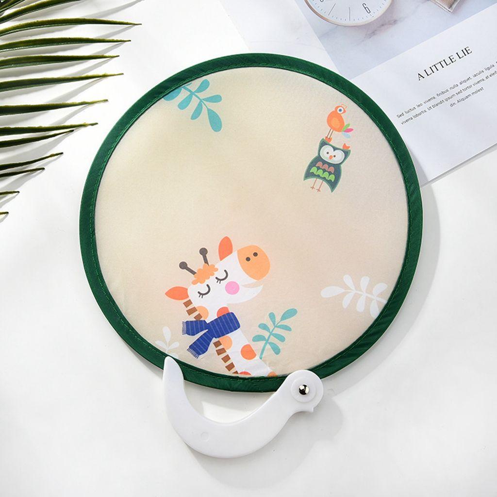 Quạt Cầm Tay Hình Tròn Có Thể Gấp Gọn Tiện Dụng Trang Trí Nhà Cửa