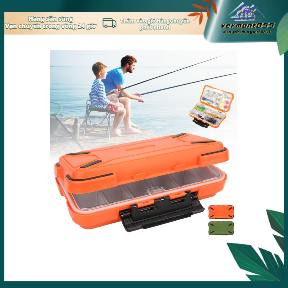 Vermont055 ABS Waterproof Fishing Tackle Box Bait Lure Hooks Storage Case Organizer Container Accessory