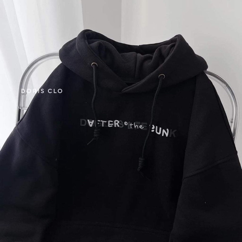 Áo hoodie mũ 2 lớp chữ nhỏ TC6