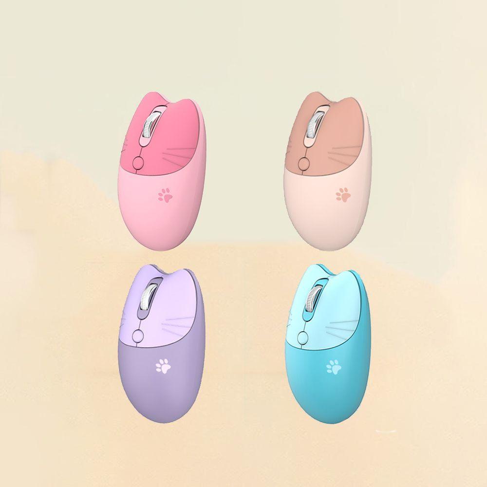 Chuột Bluetooth 1200DPI Mèo 3D Dễ Thương