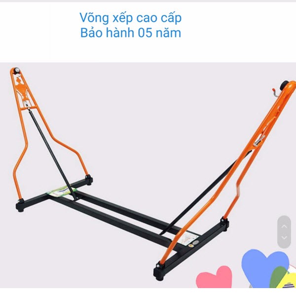 Khung võng vuông sắt sơn tĩnh điện, võng xếp sắt vuông