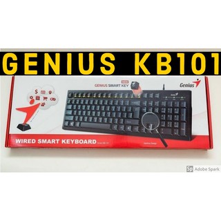 PHÍM GENIUS KB101 (CHÍNH HÃNG) - keyboard máy tính (usb)