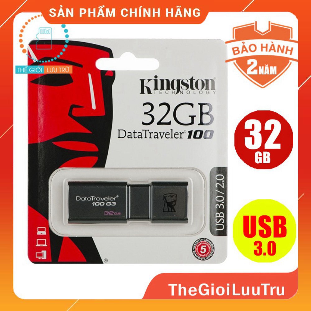 [RẺ VÔ ĐỊCH] USB kington / Toshiba 64GB 32GB 16GB DT100/DT104 3.0/2.0 - Tem FPT / Vĩnh xuân 95