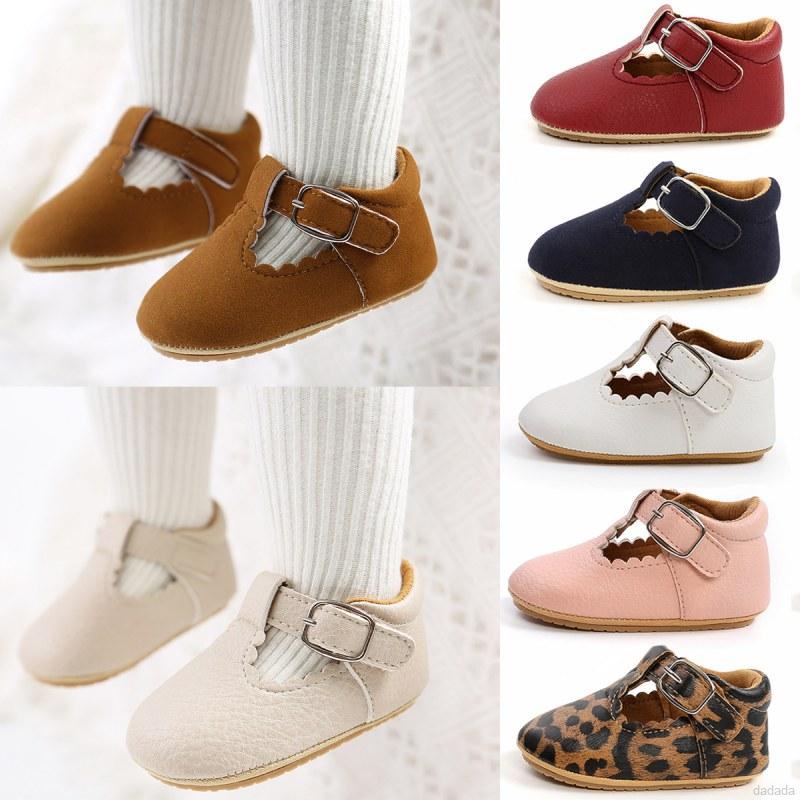 Giày da PU đế mềm chống trượt nhiều họa tiết tùy chọn thời trang cho trẻ tập đi