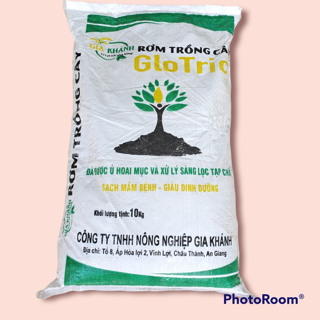 🏵️Phân rơm ủ hoai Glotric_ Bao 10kg🏵️Phân hữu cơ, giá thể trồng dinh dưỡng, an toàn không mầm bệnh và dòi bọ🏵️