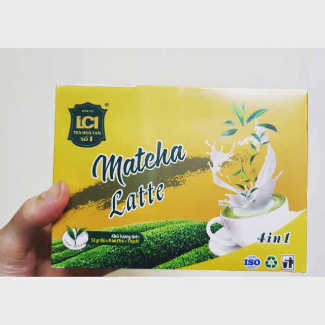 TRÀ SỮA MATCHA LATTE 4 in 1 kèm THẠCH DỪA - Ntea group (2021)