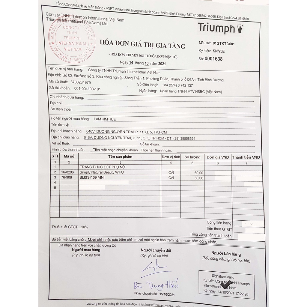 Áo lót nữ Triumph Simply Natural Beauty WHU áo ngực lưng bảng to.