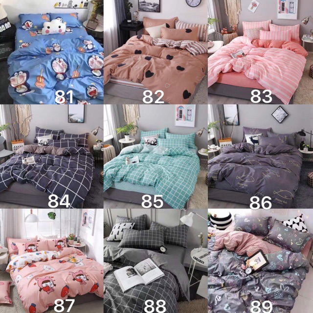 Set CHĂN PHAO phồng ga gối cotton poly, được chọn mẫu | BigBuy360 - bigbuy360.vn