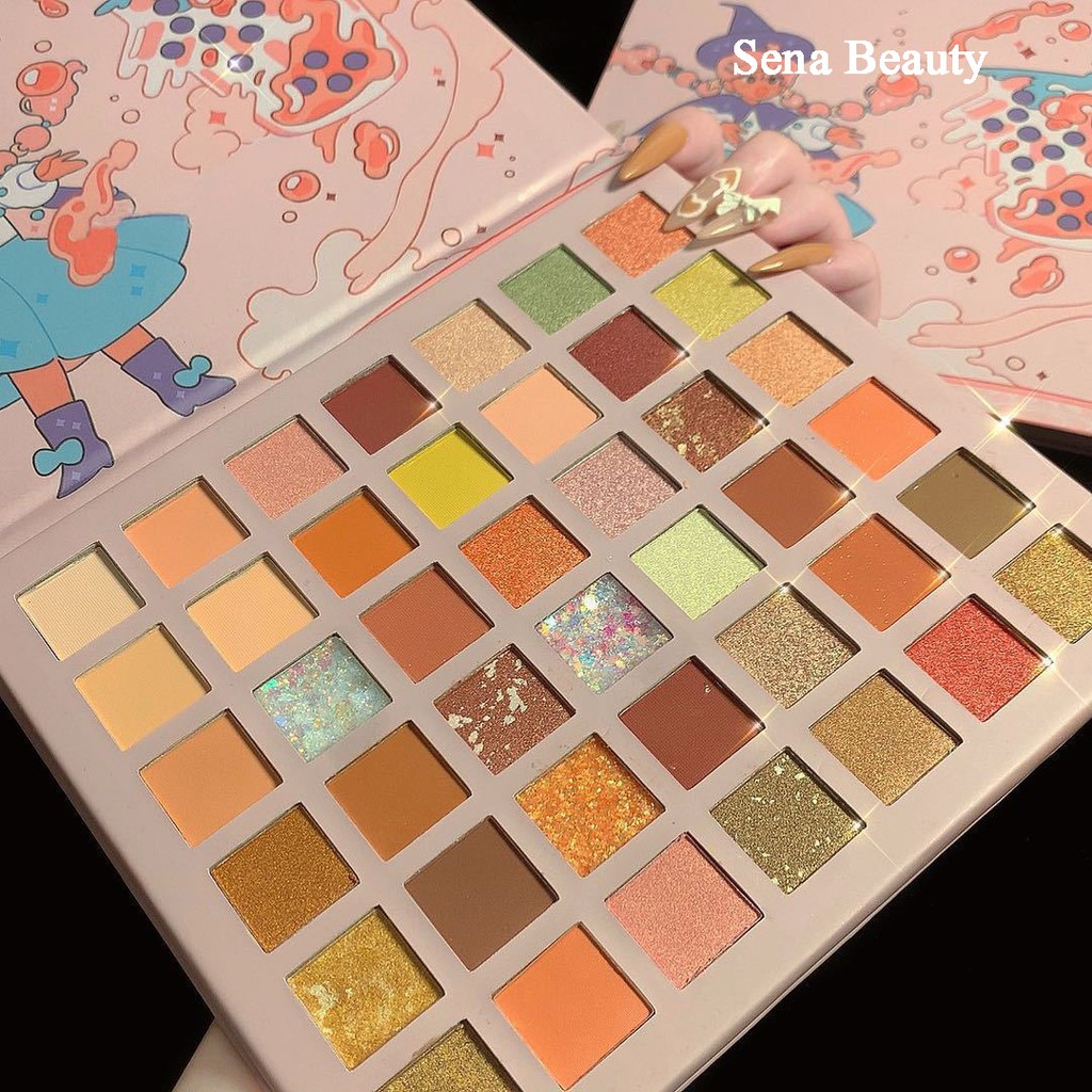 Bảng phấn mắt Mugeleen Cô Phù Thùy Nhỏ 42 Ô Màu Sena Beauty