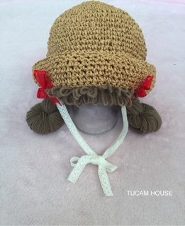 🎀 Nón  tóc len siêu dễ thương🎀