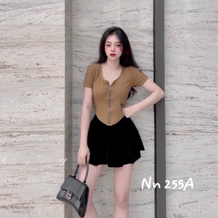 Áo thun khóa vạt bầu hot _ Chất đẹp