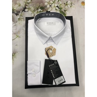 (OWEN SALE) ÁO SƠ MI TRẮNG DÀI TAY KHÔNG TÚI OWEN MẪU MỚI 2020-FREE SHIP-CHẤT SỒI CAO CẤP AS22753