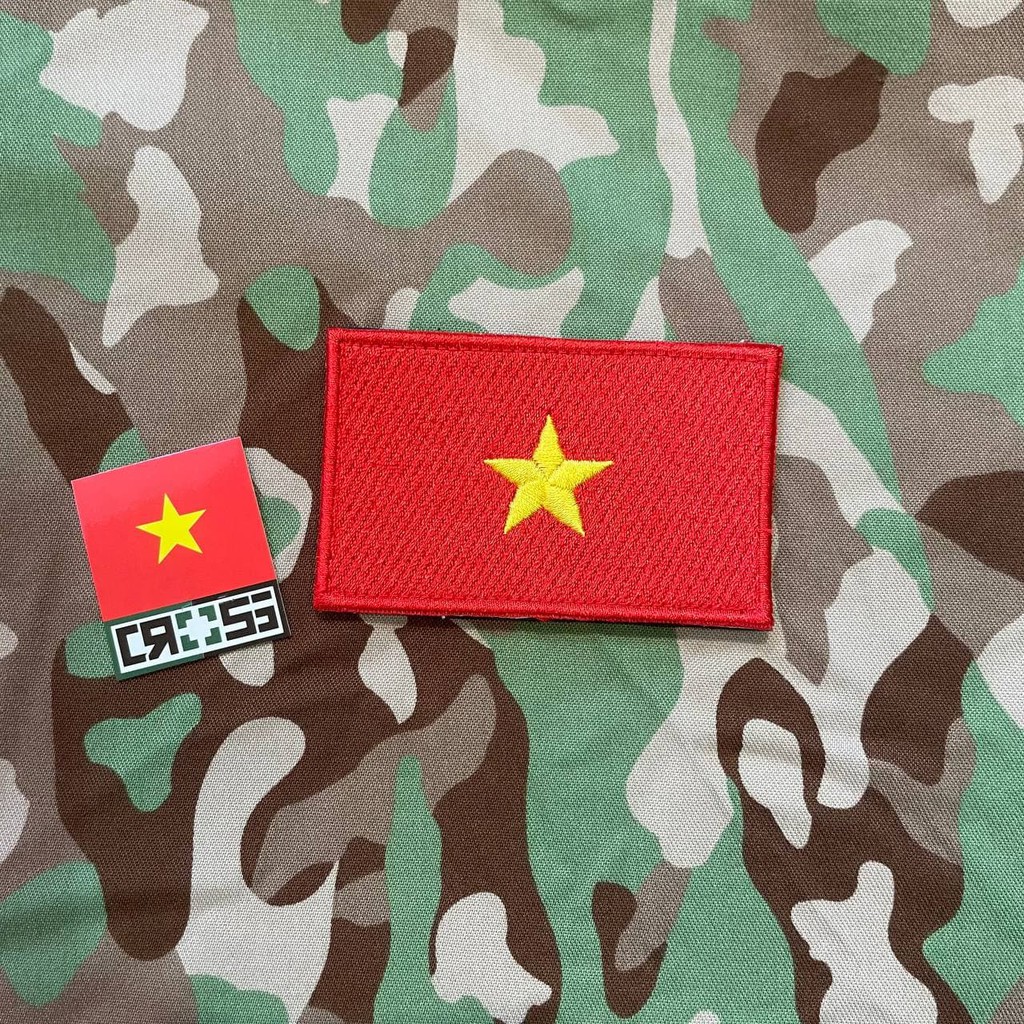 PATCH THÊU CAO CẤP CỜ VIỆT NAM 5X8