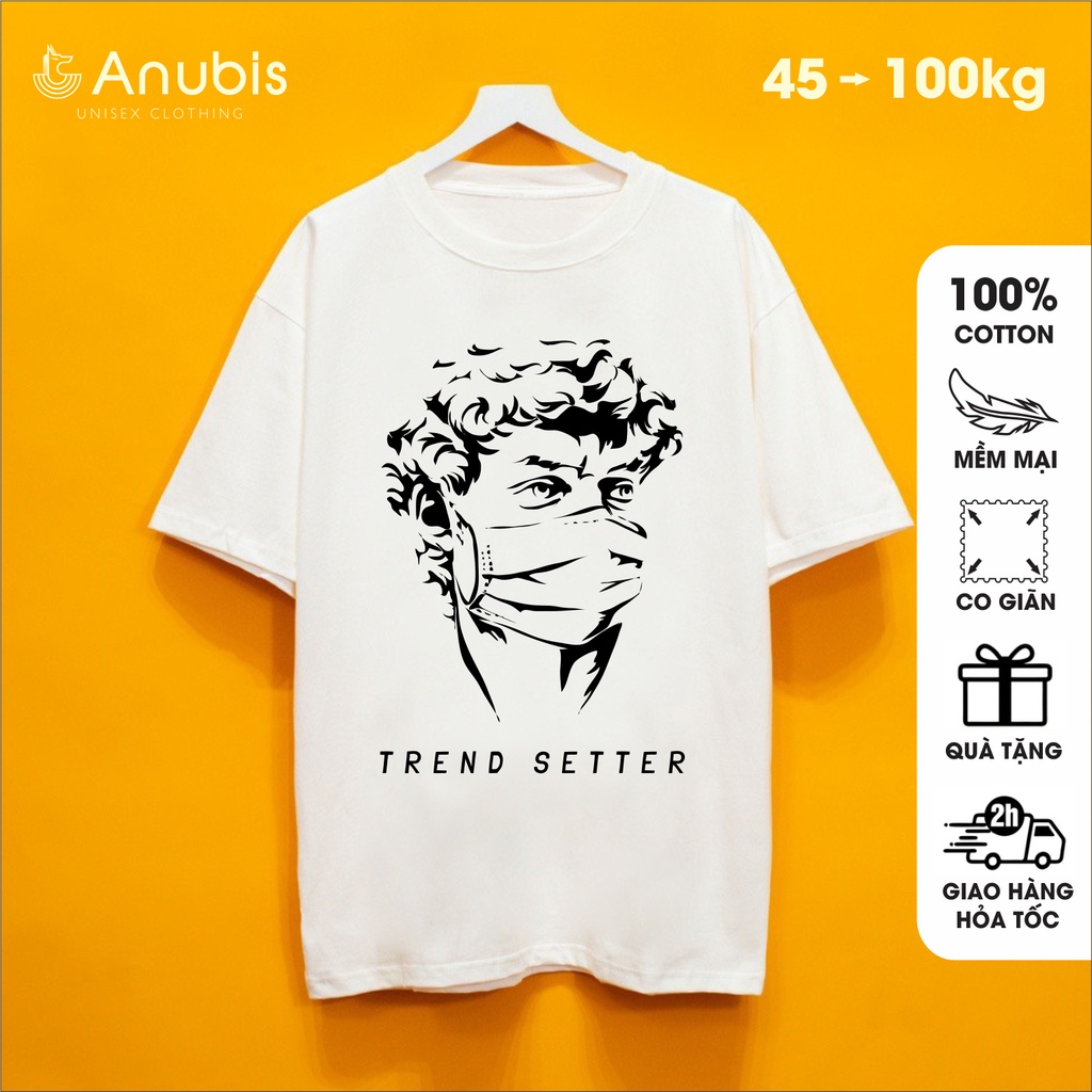 Áo Thun Unisex David Đeo Khẩu Trang Anubis Store