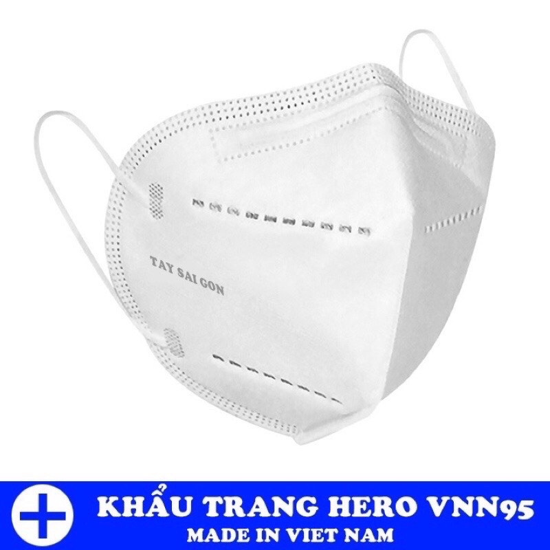 Khẩu Trang VNN95 Lọc Khuẩn Kháng Bụi Tốt Ôm Khít Mặt