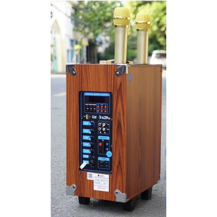 Loa kéo AZPro AZ-8 Pro - Loa kéo di động bass 2 tấc - Tặng kèm 2 micro không dây
