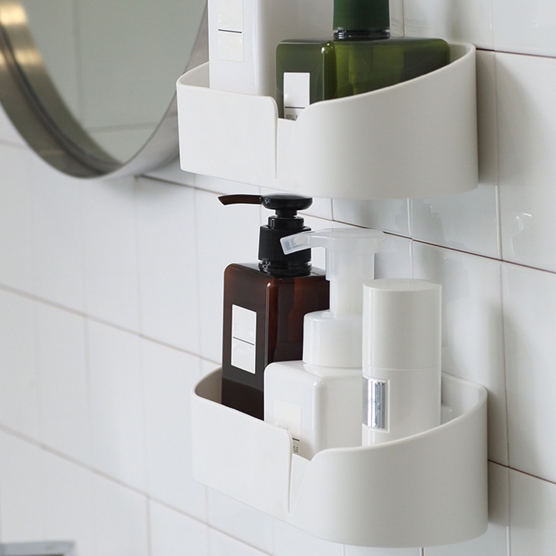 Giá đỡ đựng đồ dùng gắn tường không cần khoan tiện dụng cho nhà tắm / nhà bếp