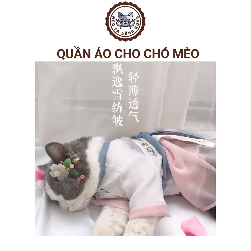 Áo cho chó poodle mèo con cún lớn thú cưng nỉ len mùa đông, quần áo cho chó cún poodle cái mèo con thú cưng tiểu thư