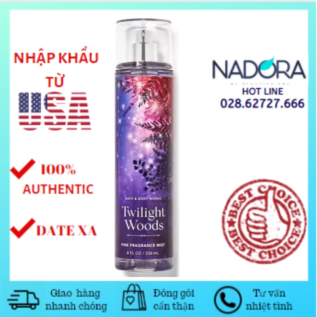 Xịt thơm toàn thân Twilight Woods - Bath And Body Works BODY MIST