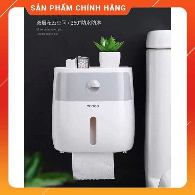 Hộp đựng Giấy Vệ Sinh ECOCO Cao cấp 2 tầng - Đa năng, Sang trọng, Tiện dụng