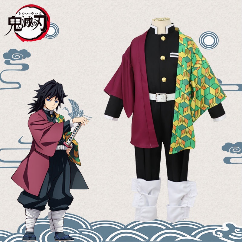 Đồng Hồ Đeo Tay Gbhmm GBHM ►☎Áo Khoác Hóa Trang Nhân Vật Anime Demon Slayer Nezuko Zenitsu Giyuu Shinobu Jaet Haori Cho Bé