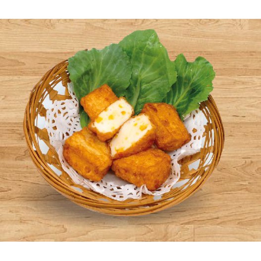 Đậu hũ phô mai Malaysia - Tàu hũ đậu phụ phô mai -Cheese fish tofu - Viên thả lẩu malaysia 500g - An bình food