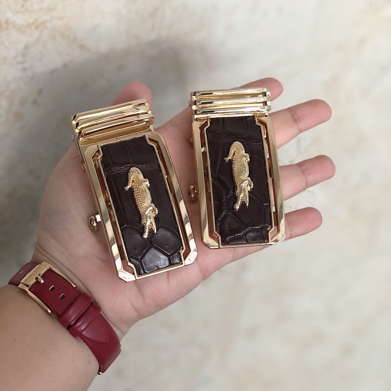 [HÀNG CÓ SẴN] Đầu Khoá Thắt Lưng Da Cá Sấu - 3.5cm