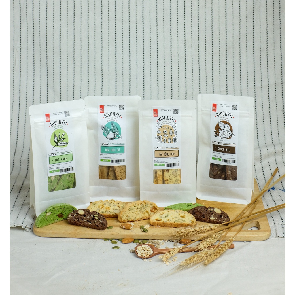 Bánh BISCOTTI Quốc Dân - Bánh Ăn Kiêng, Giảm Cân, Dành Cho Eatclean