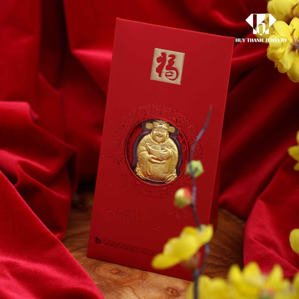 [SHOPEE TRỢ GIÁ] Bao Lì Xì Thần Tài Mạ Vàng Hong Kong May Mắn