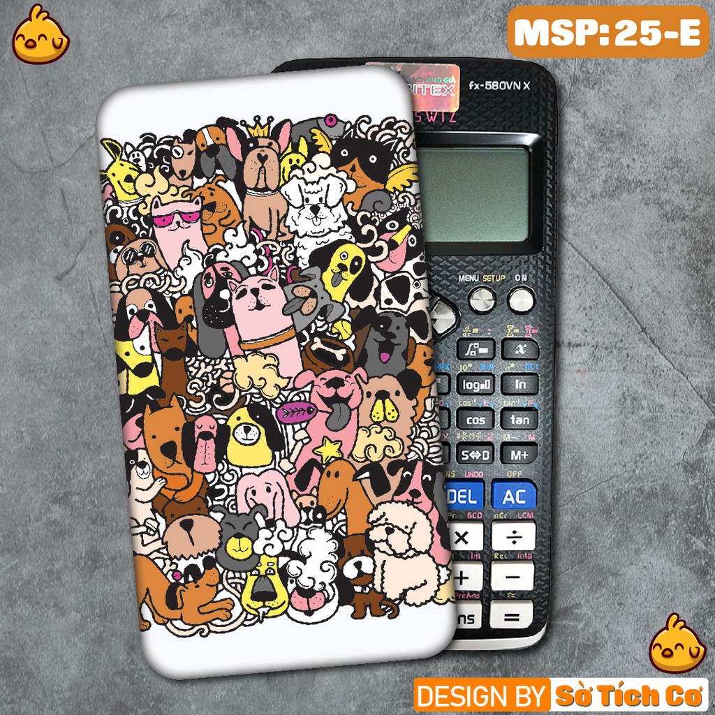 Miếng decal dán máy tính fx-570, fx-580, fx-880, Casio, Vinacal,... Monster Pattern MSP: 25