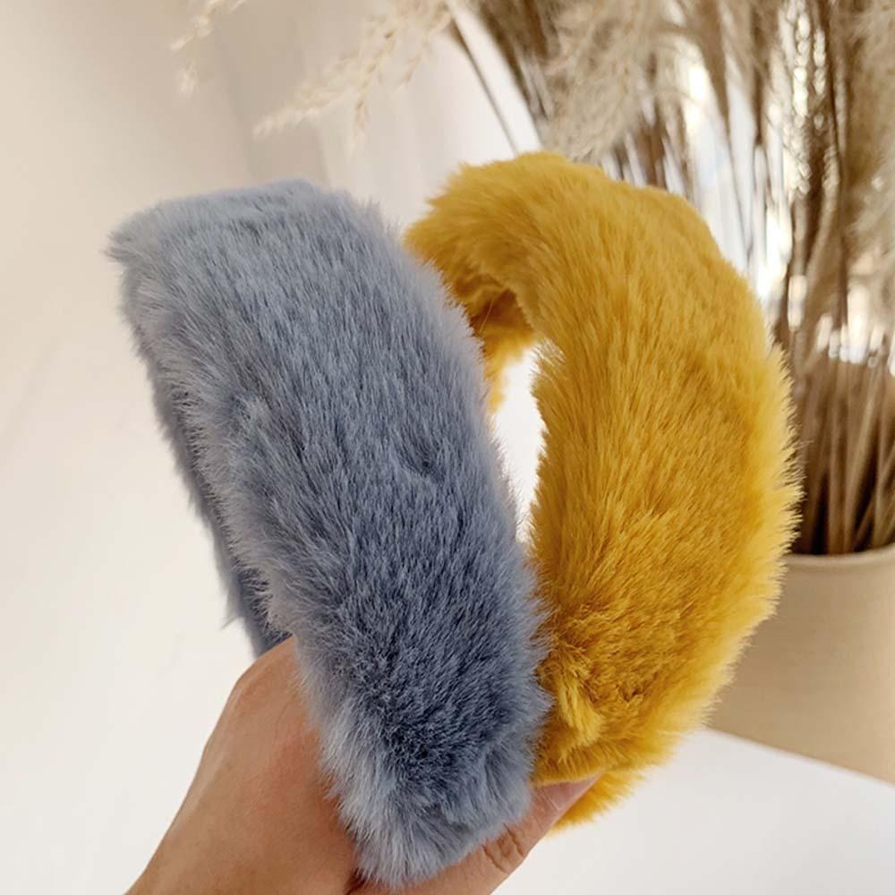 Băng Đô Lông Thỏ Giả Phong Cách Hàn Quốc Ngọt Ngào Cho Nữ