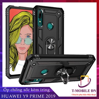 Ốp lưng Huawei Y9 Prime 2019 🔥𝐅𝐑𝐄𝐄𝐒𝐇𝐈𝐏🔥 Ốp chống sốc 2 lớp kèm nhẫn iring làm giá đỡ cho Y9 Prime 2019