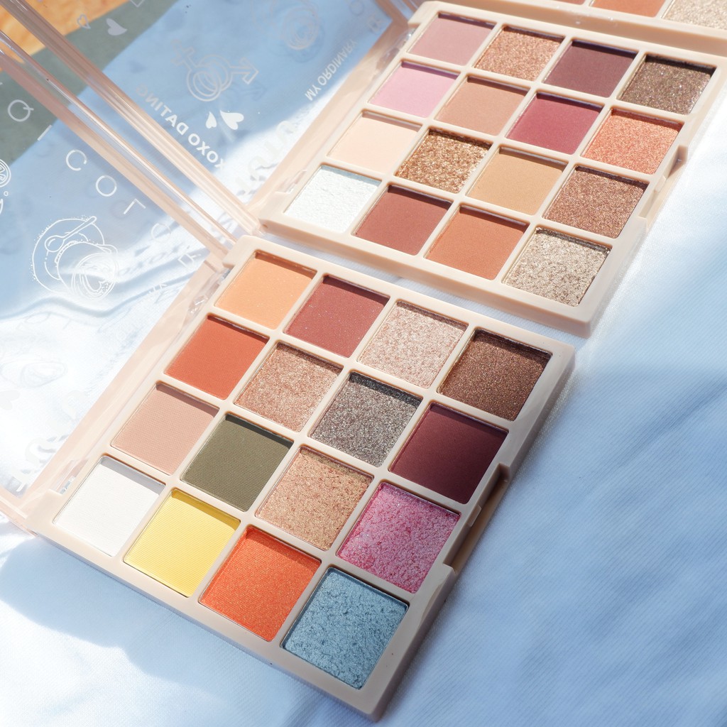 Bảng phấn mắt 16 ô TuTu KaQi Color Eyeshadow Palette có tone nhũ | BigBuy360 - bigbuy360.vn