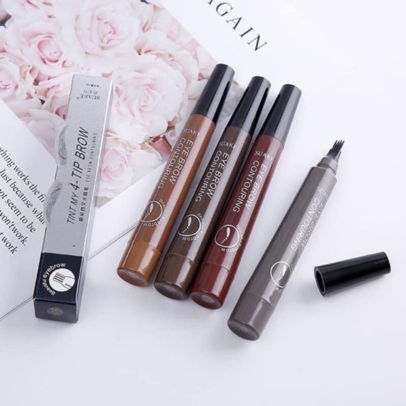 Bút kẻ mày phẩy sợi SUAKE Tint My 4-Tip Brown | BigBuy360 - bigbuy360.vn